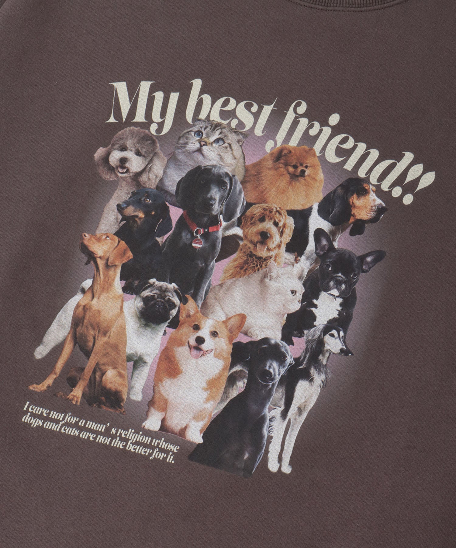 アニマルプリントオーバースウェットシャツ