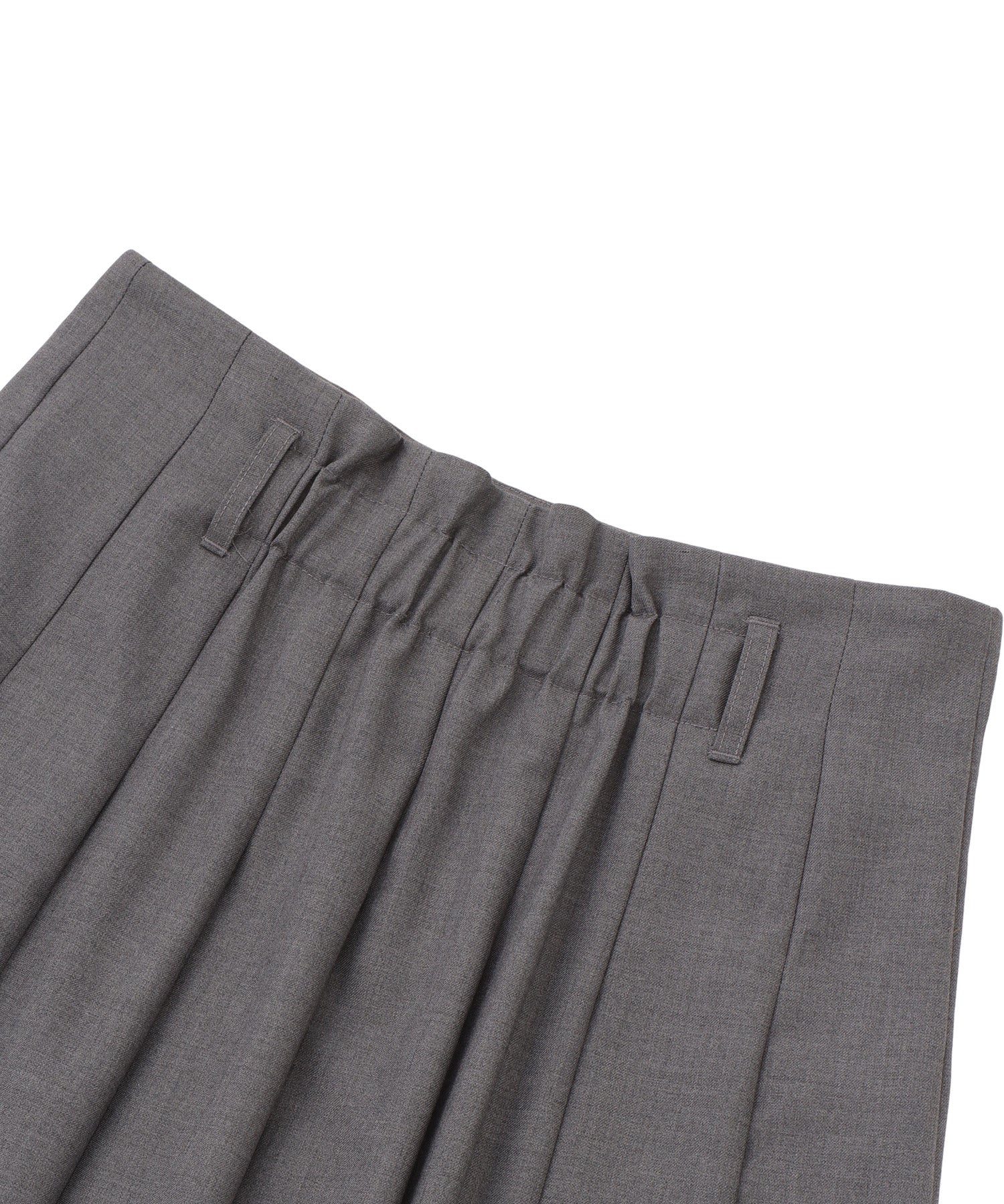 プリーツラップミディスカート