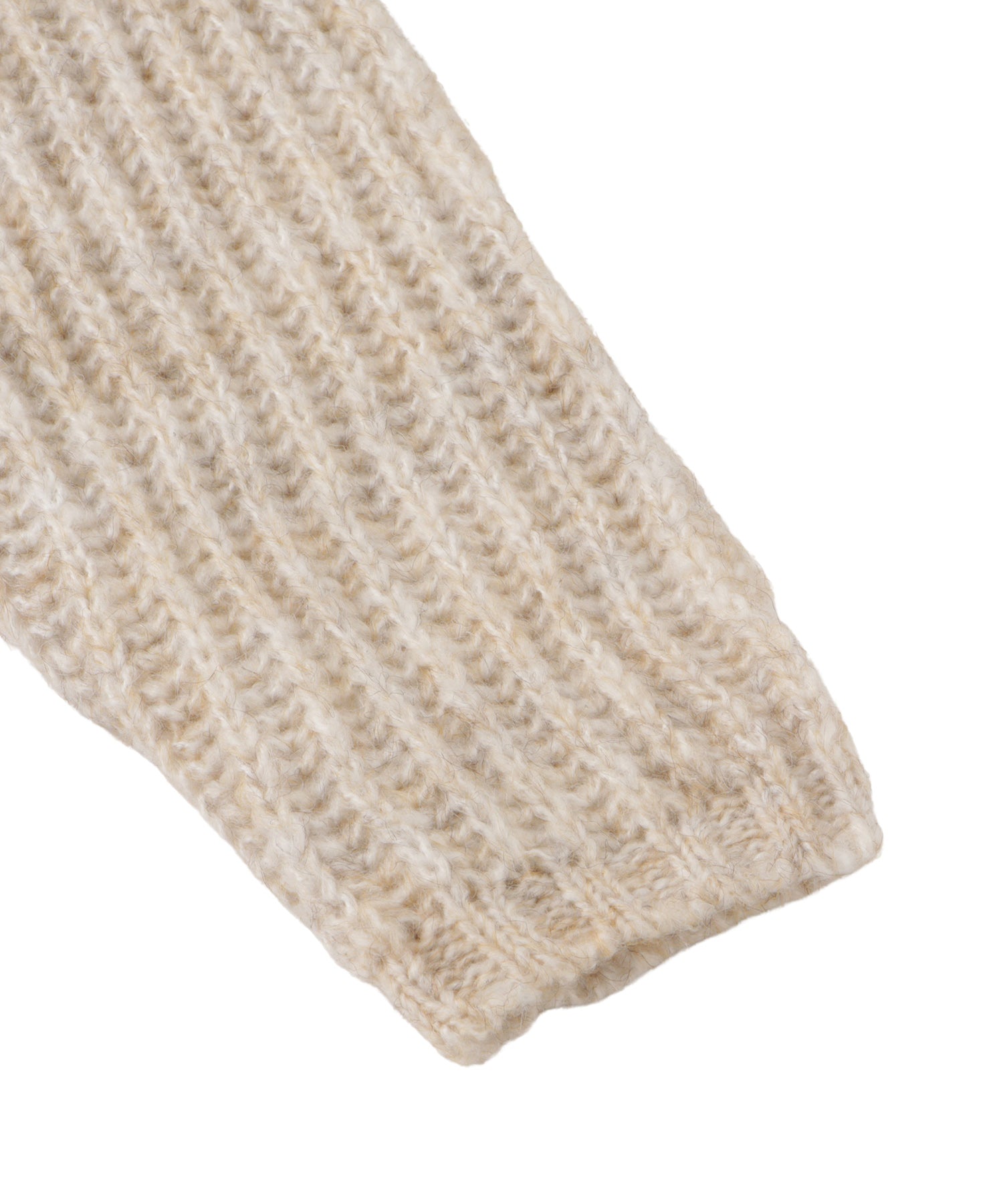 ローゲージメランジニットフーディー