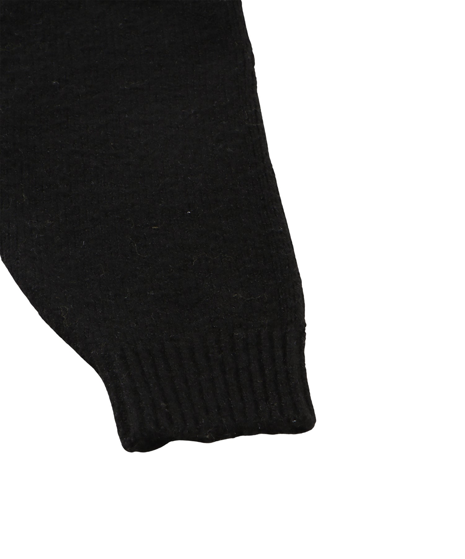 バックロゴジャガードルーズニット