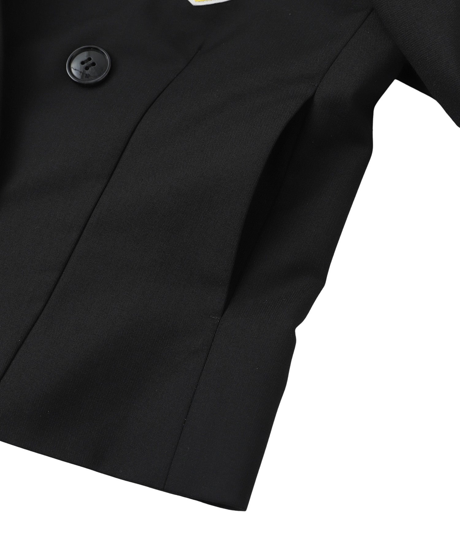 エンブレムクロップドダブルジャケット