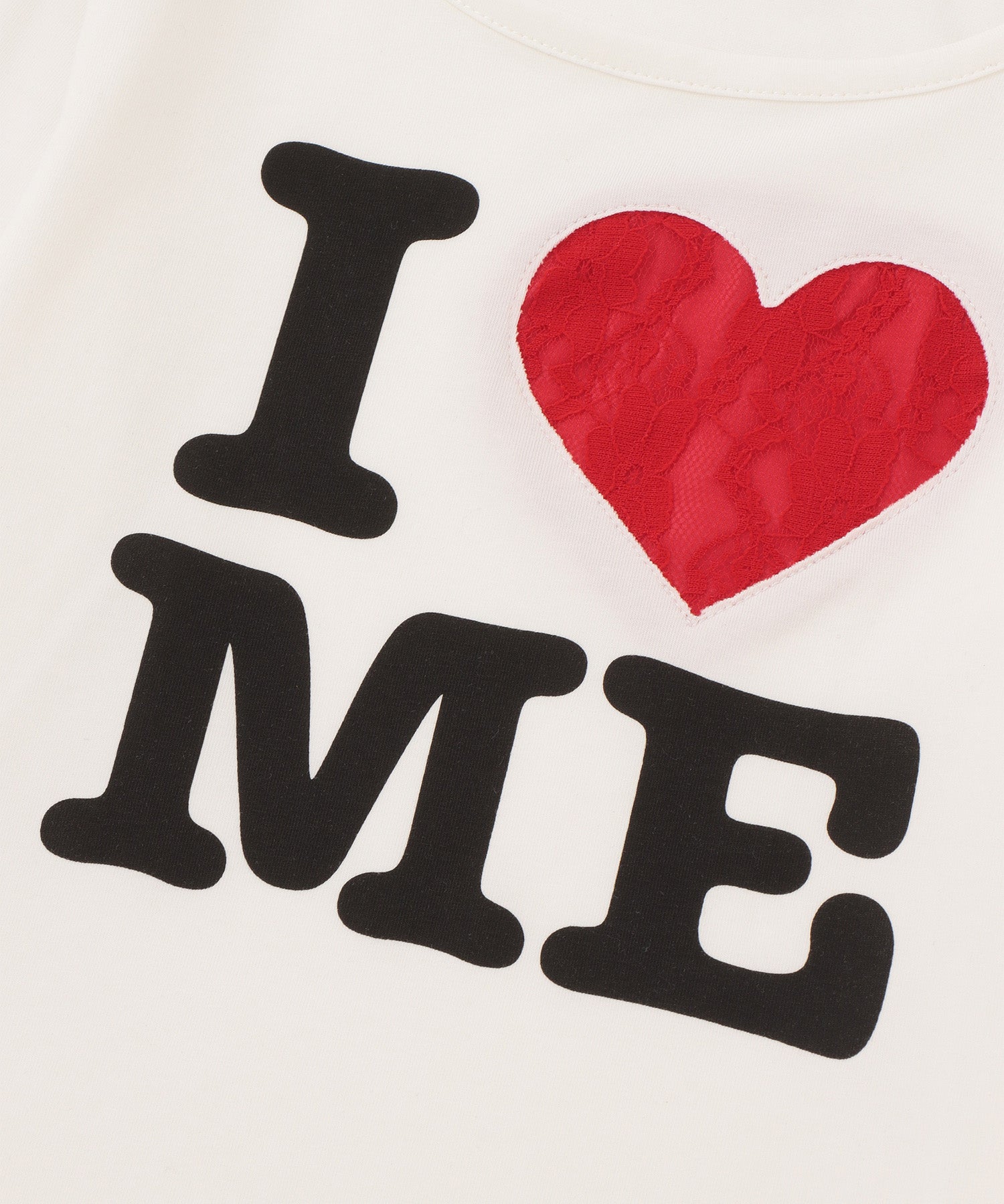 レースモチーフILOVEロゴロンT