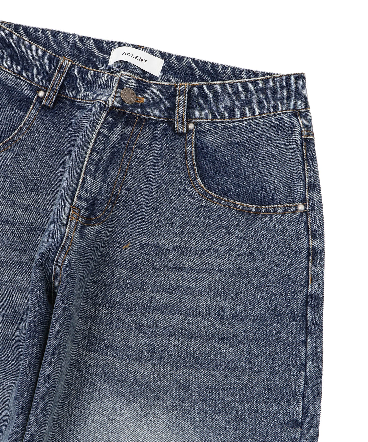 ストレートJ/Wスタッズデニムパンツ