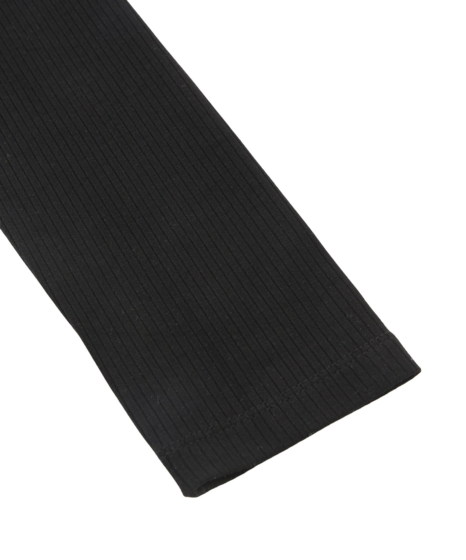 ギャザーオフショルダーリブロンT