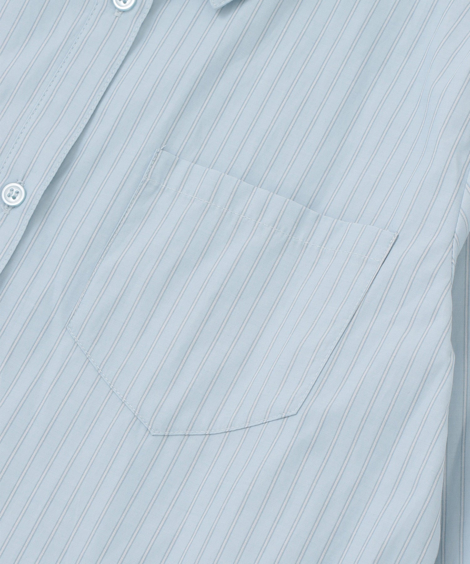 ストライプシャツビスチェアンサンブル