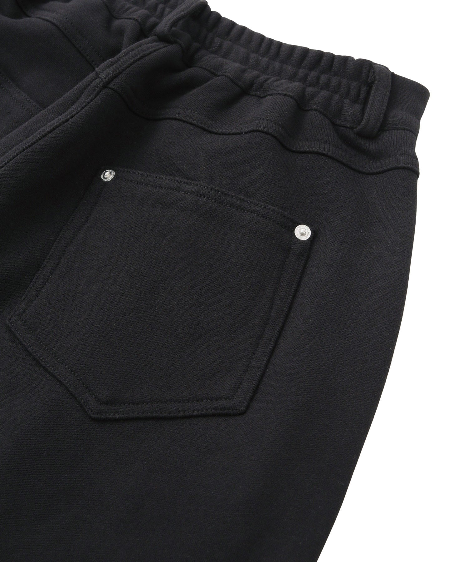 タックワイドジャストウエストスウェットパンツ