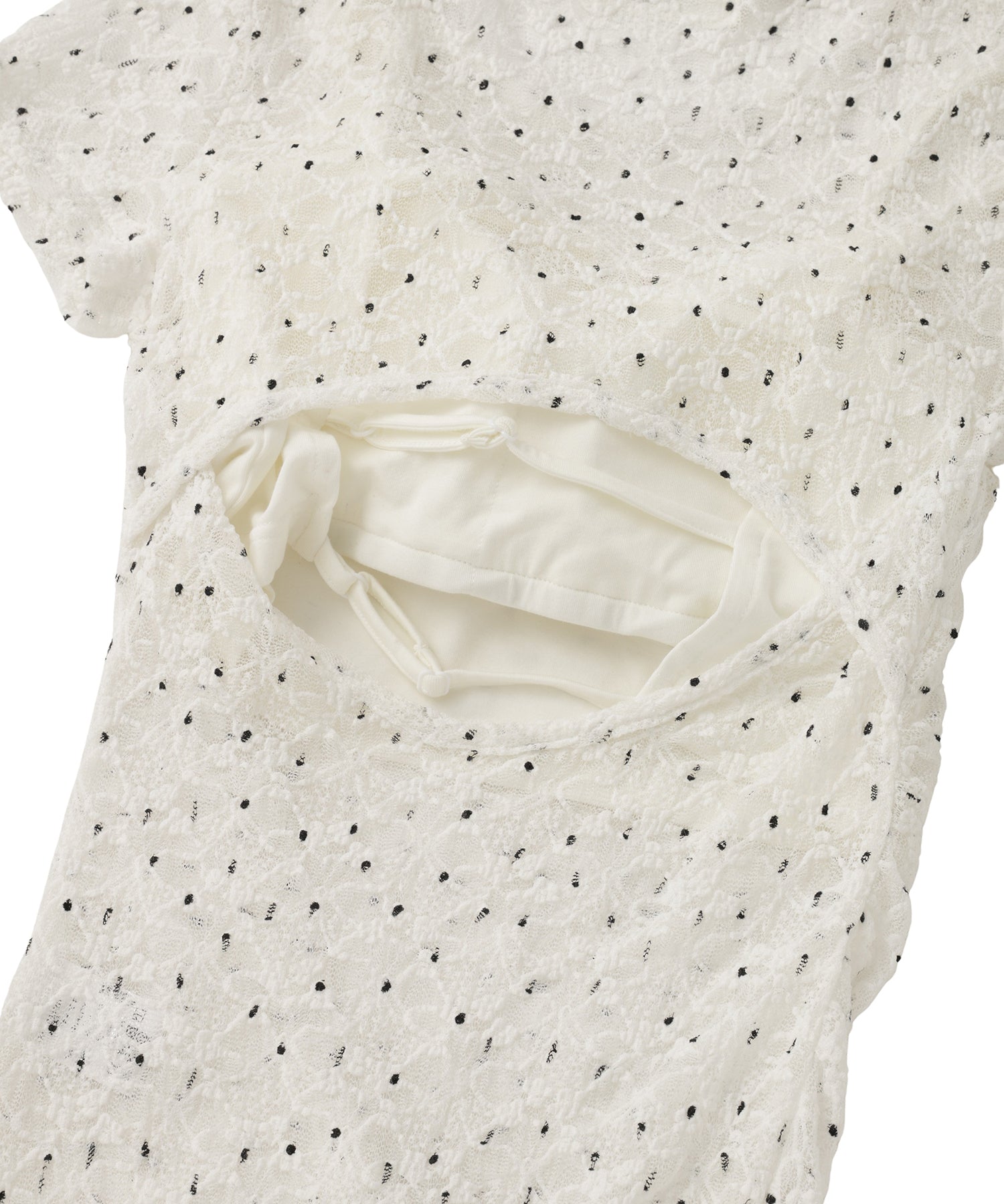 Printed Lace Compact Tee