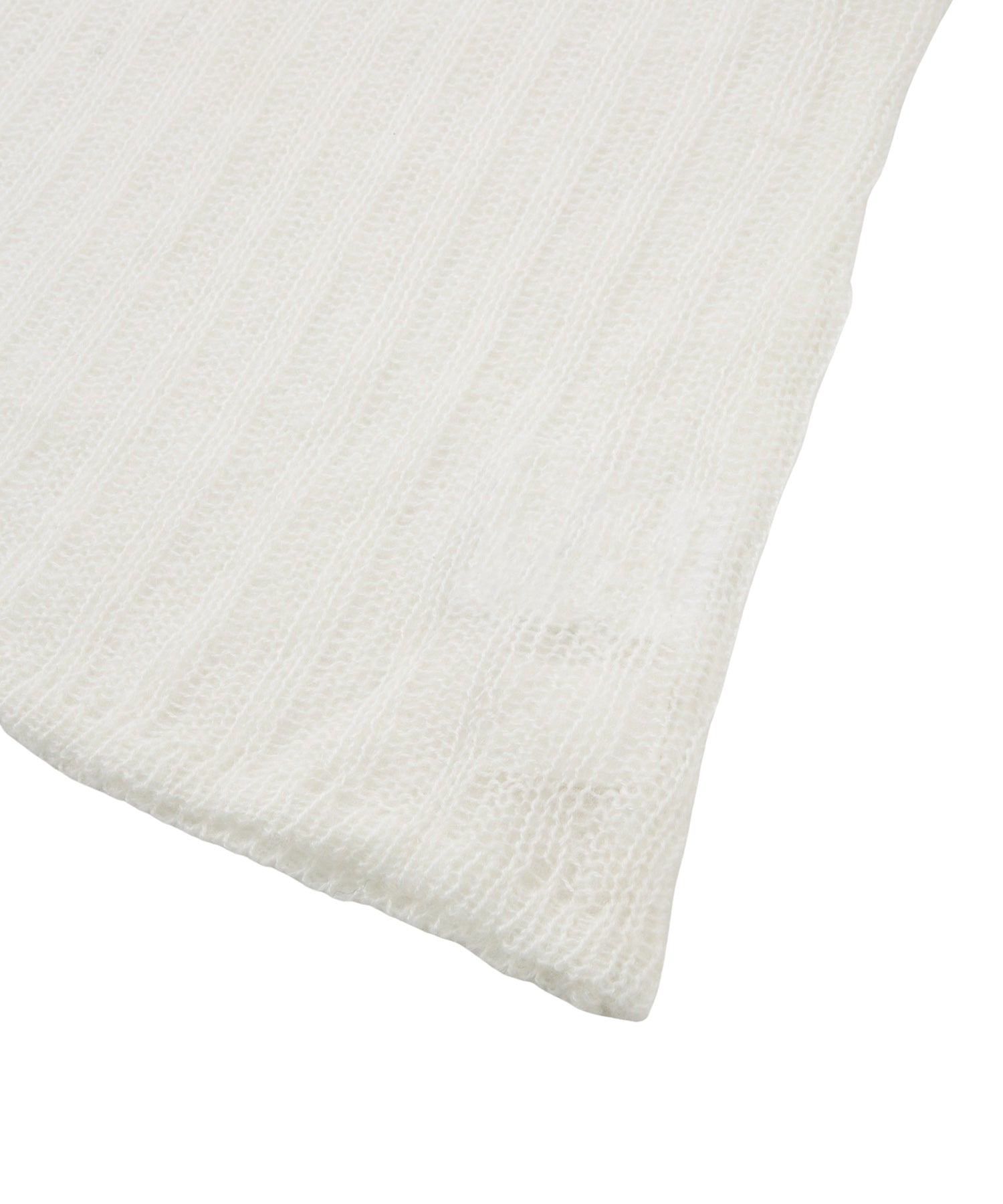 オープンワークロゴルーズニット