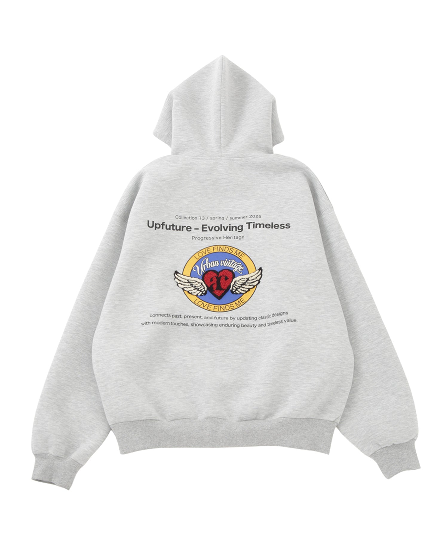 オーバーサイズロゴジップフーディ