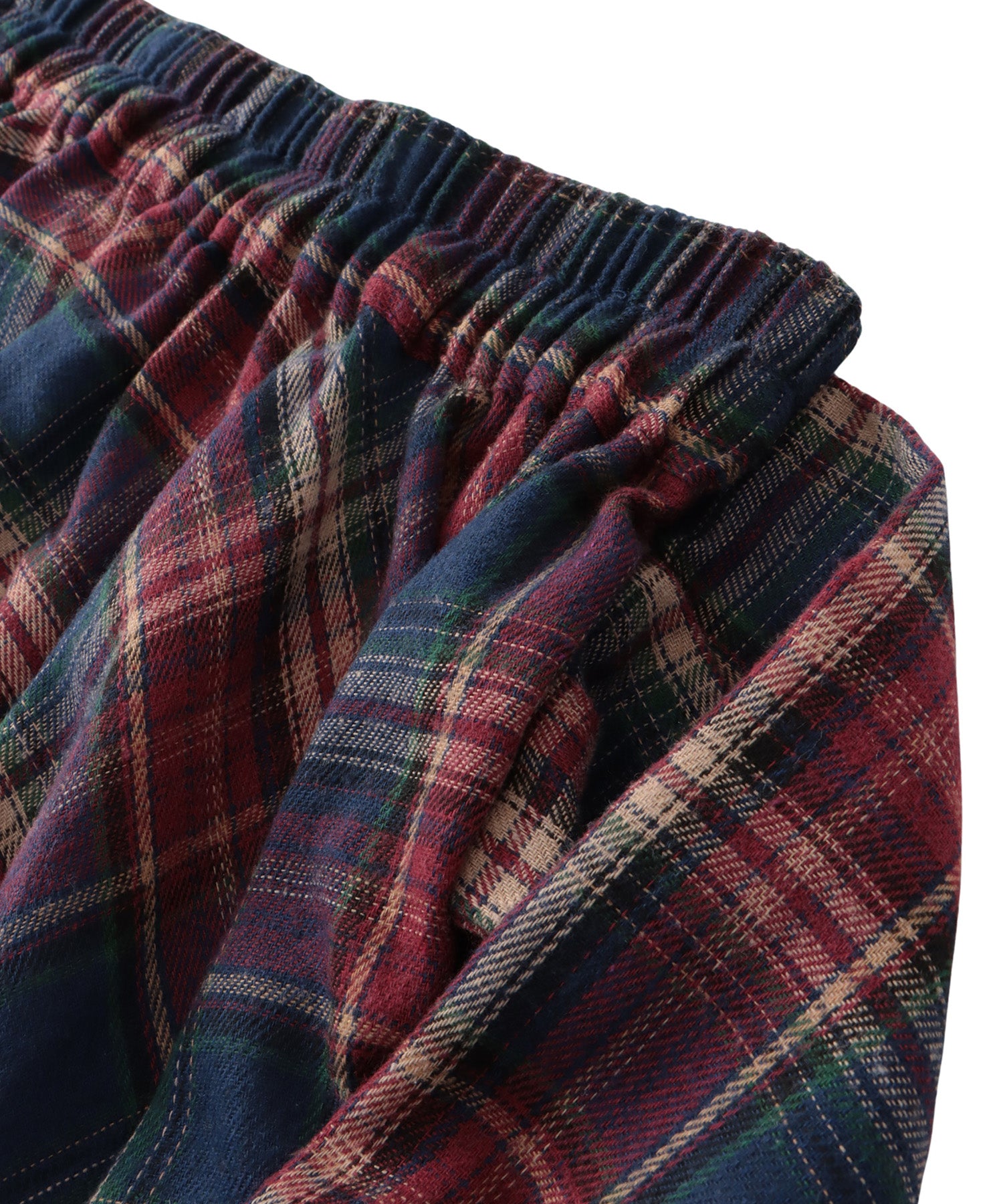 アシンメトリーチェックロングスカート