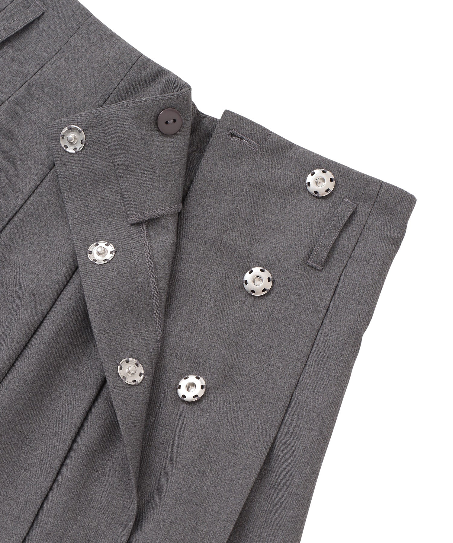 プリーツラップミディスカート