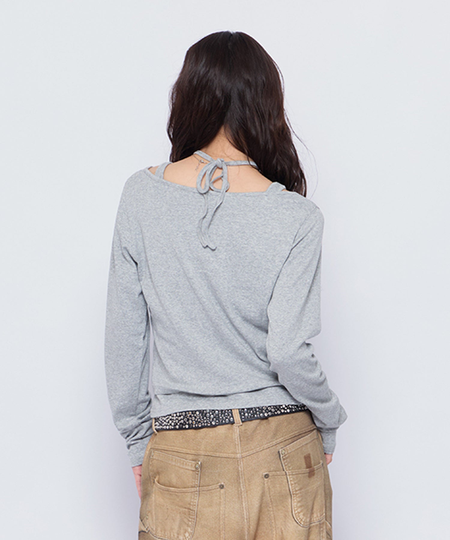 MODEL:160cm/COLOR:GRY/SIZE:F