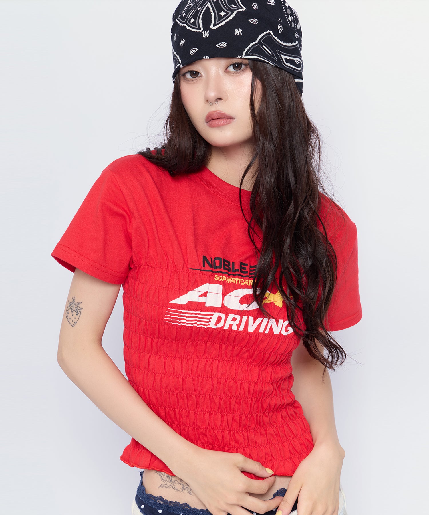 MODEL:160cm/COLOR:RED/SIZE:F