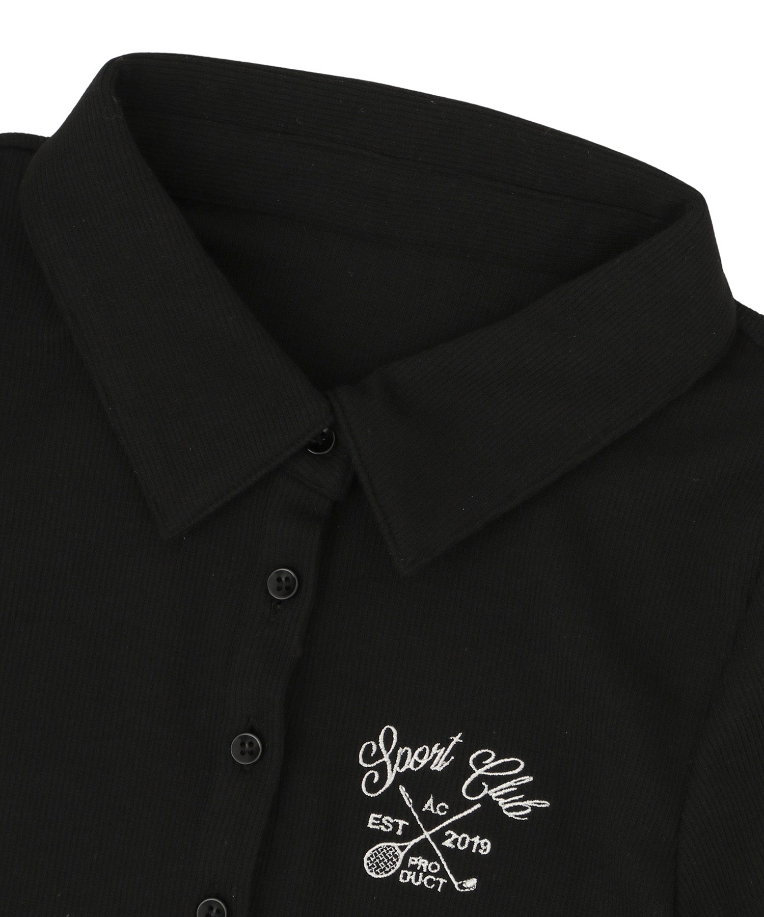 エンブロイダリーポロリブミニドレス