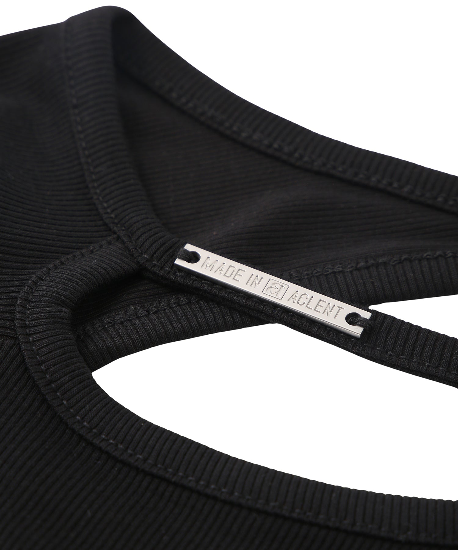 ワンショルダーカットリブロンT