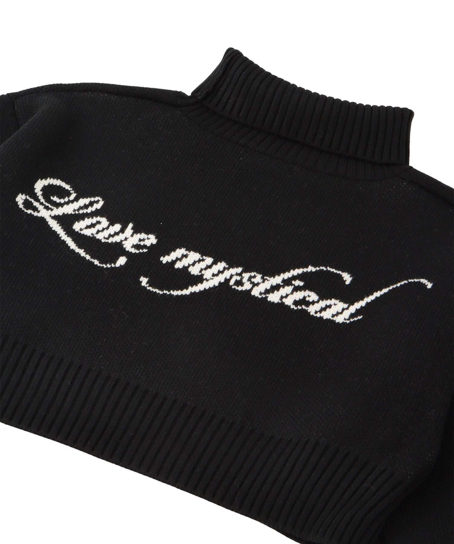 ルーズタートルジャガードニット