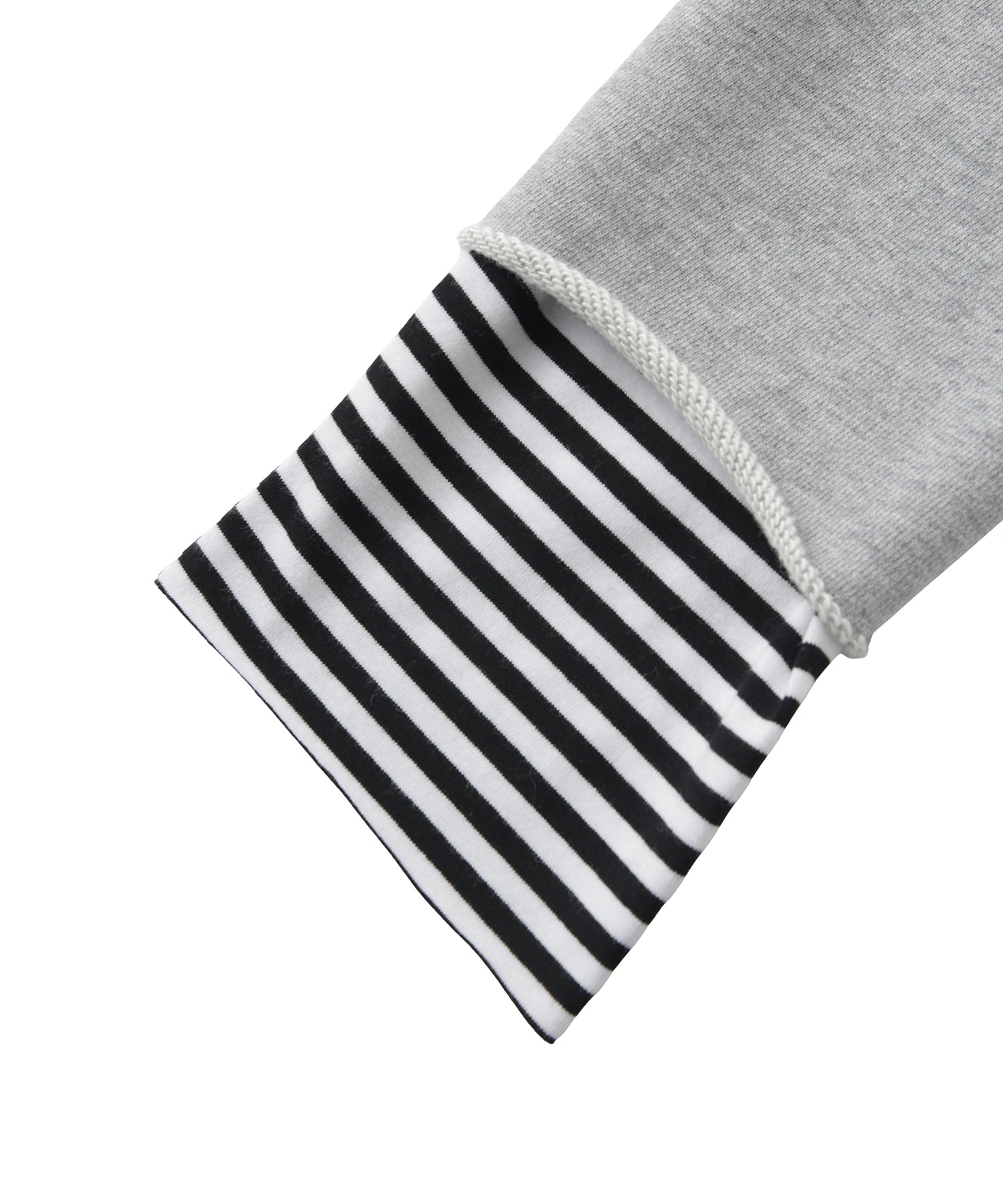 レイヤードダメージボーダートップス