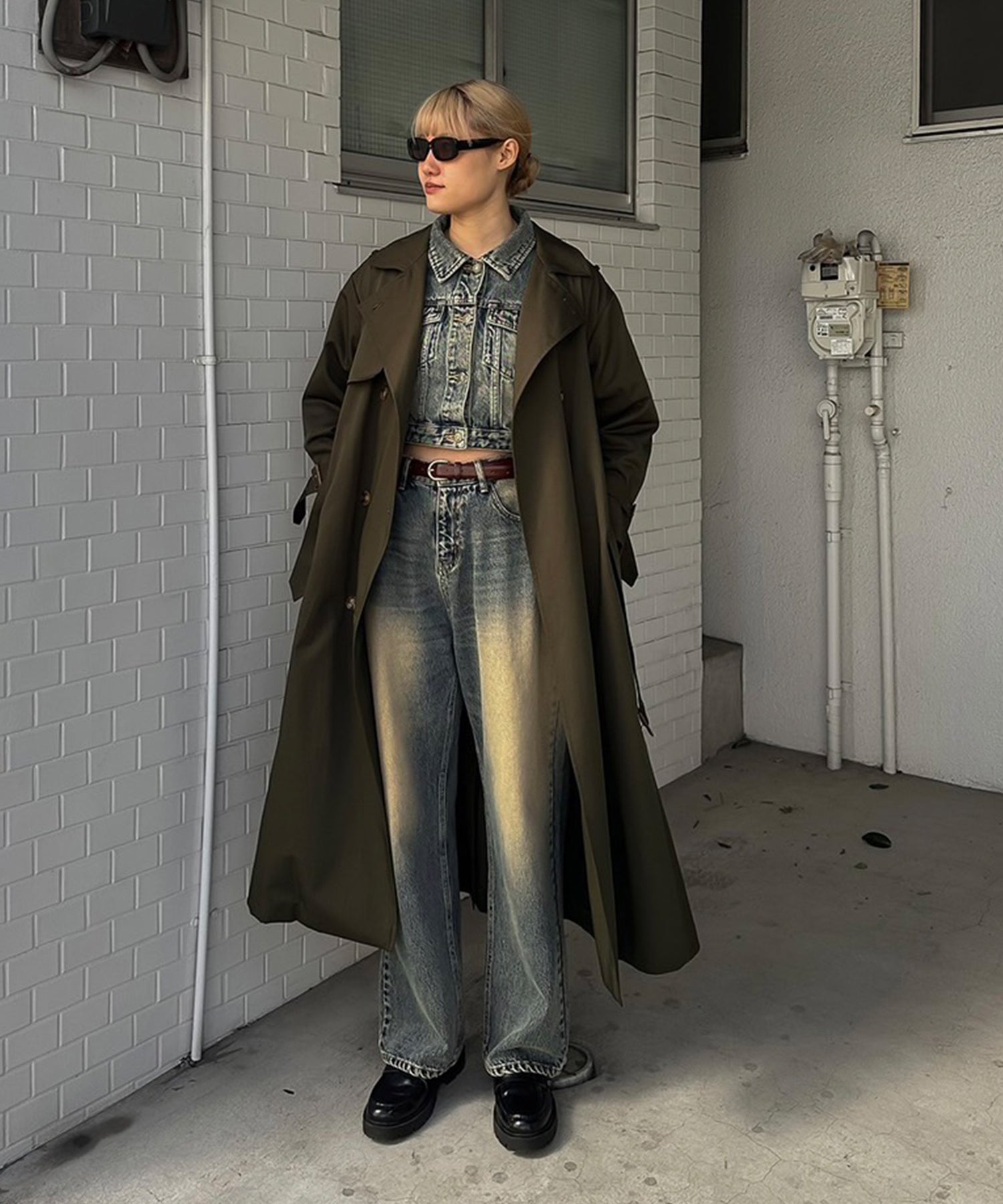STAFF:171cm/COLOR:KHAKI/SIZE:F