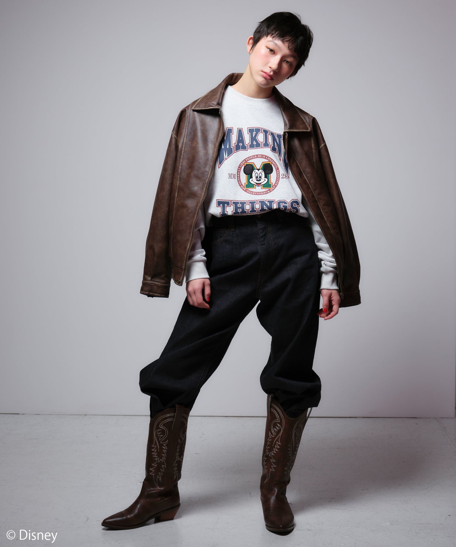 MODEL:166cm/COLOR:WHITE/SIZE:F