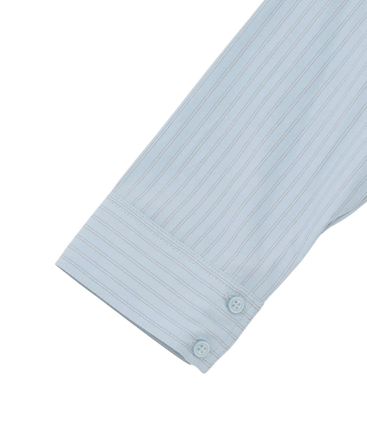 ストライプシャツビスチェアンサンブル