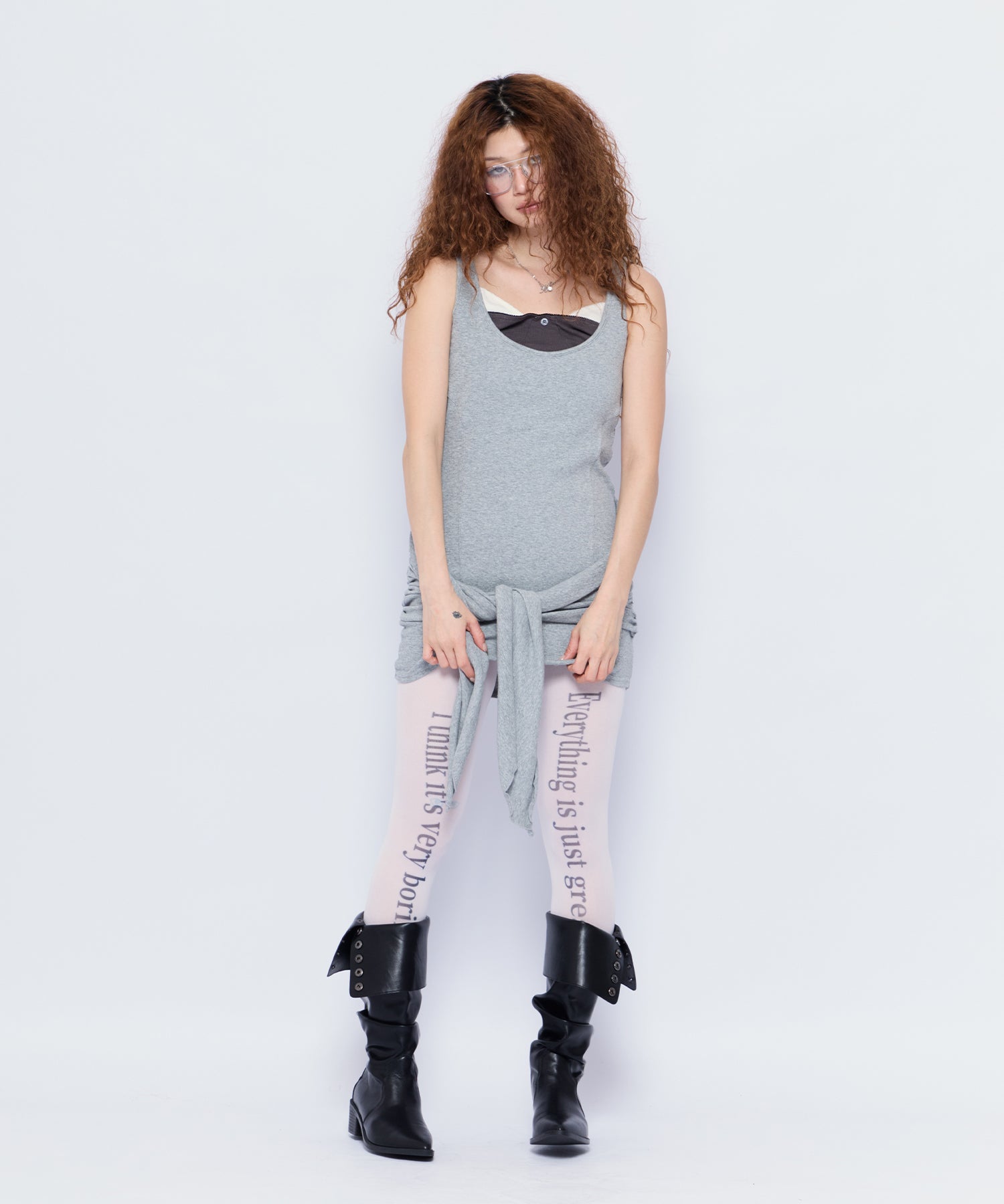 MODEL:168cm/COLOR:GRY/SIZE:F