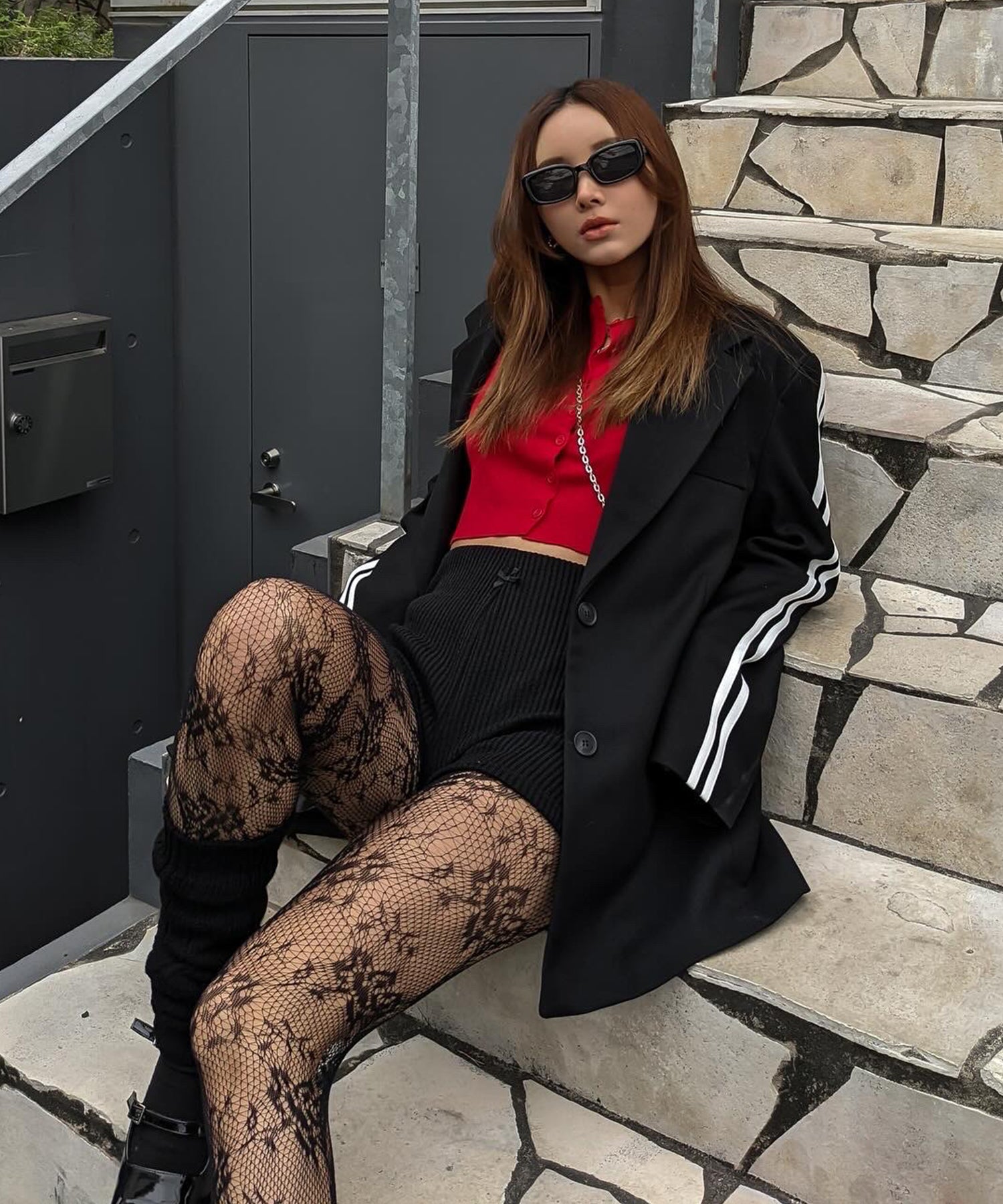 DIRECTOR:161cm/COLOR:BLACK/SIZE:F