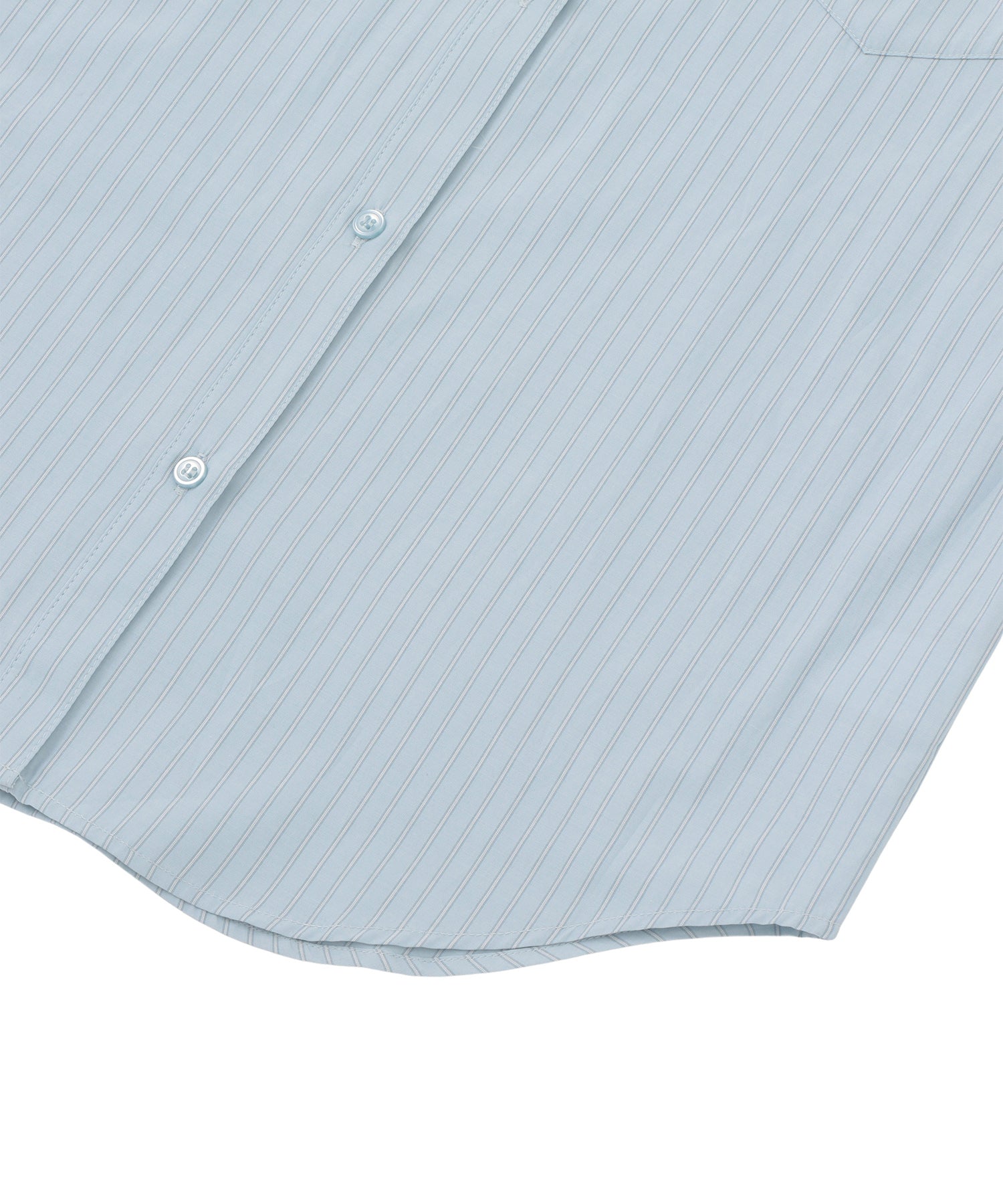 ストライプシャツビスチェアンサンブル