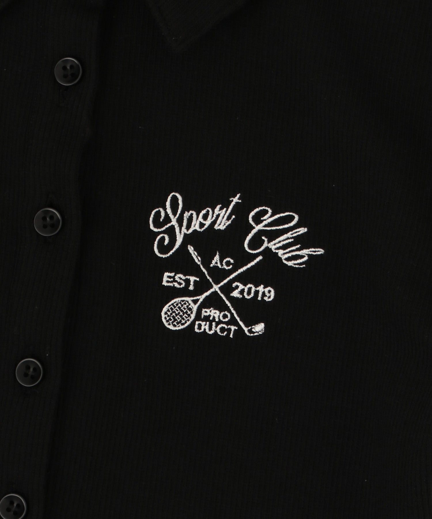 エンブロイダリーポロリブミニドレス