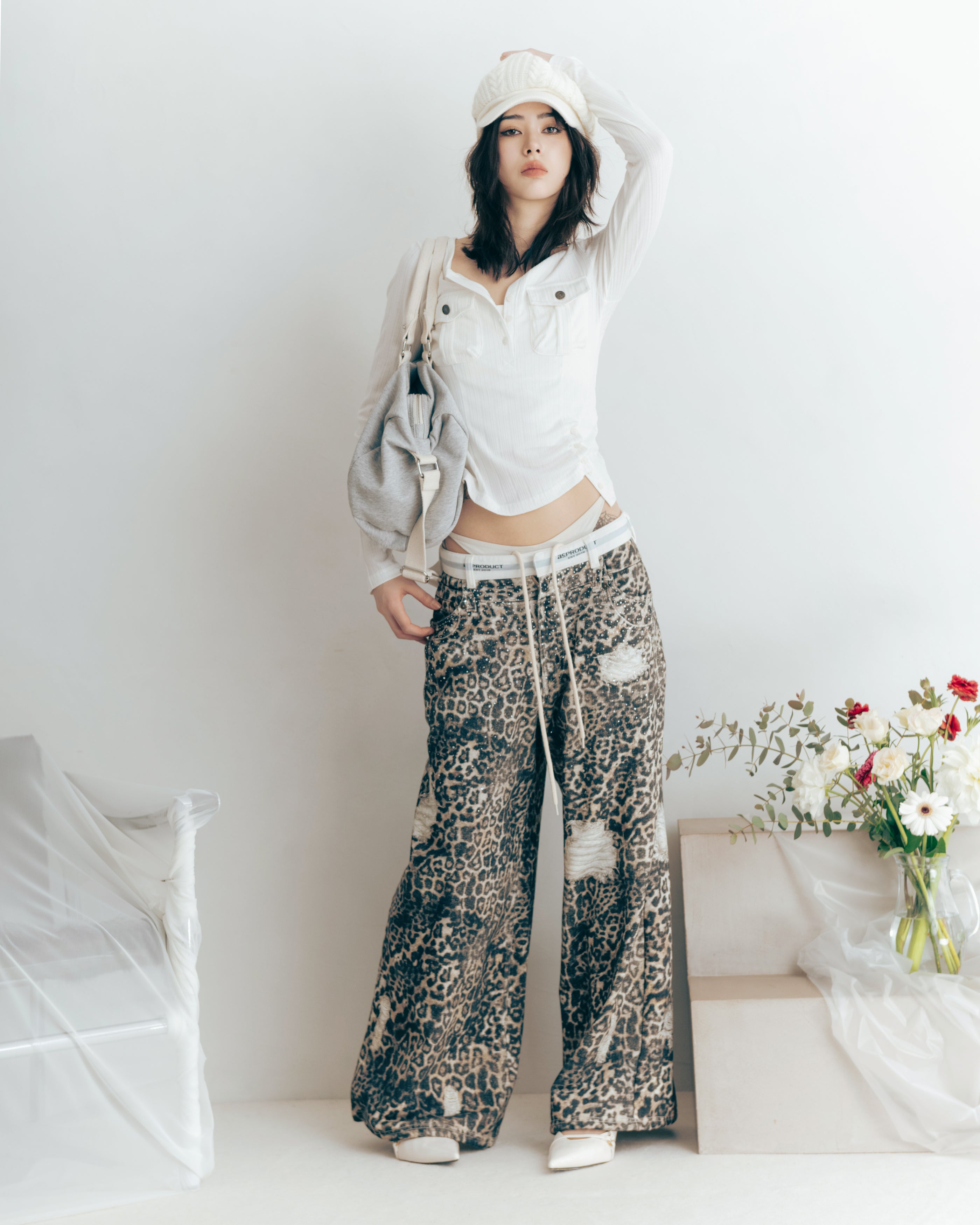 MODEL:169cm/COLOR:BEG/SIZE:F