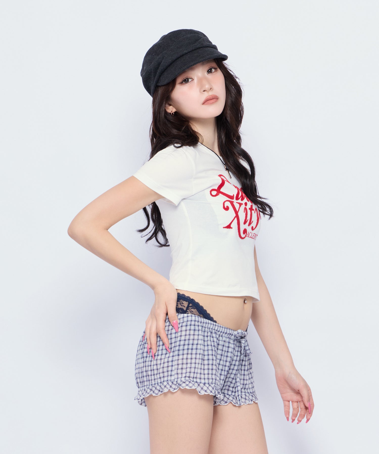 MODEL:170cm/COLOR:WHT/SIZE:F