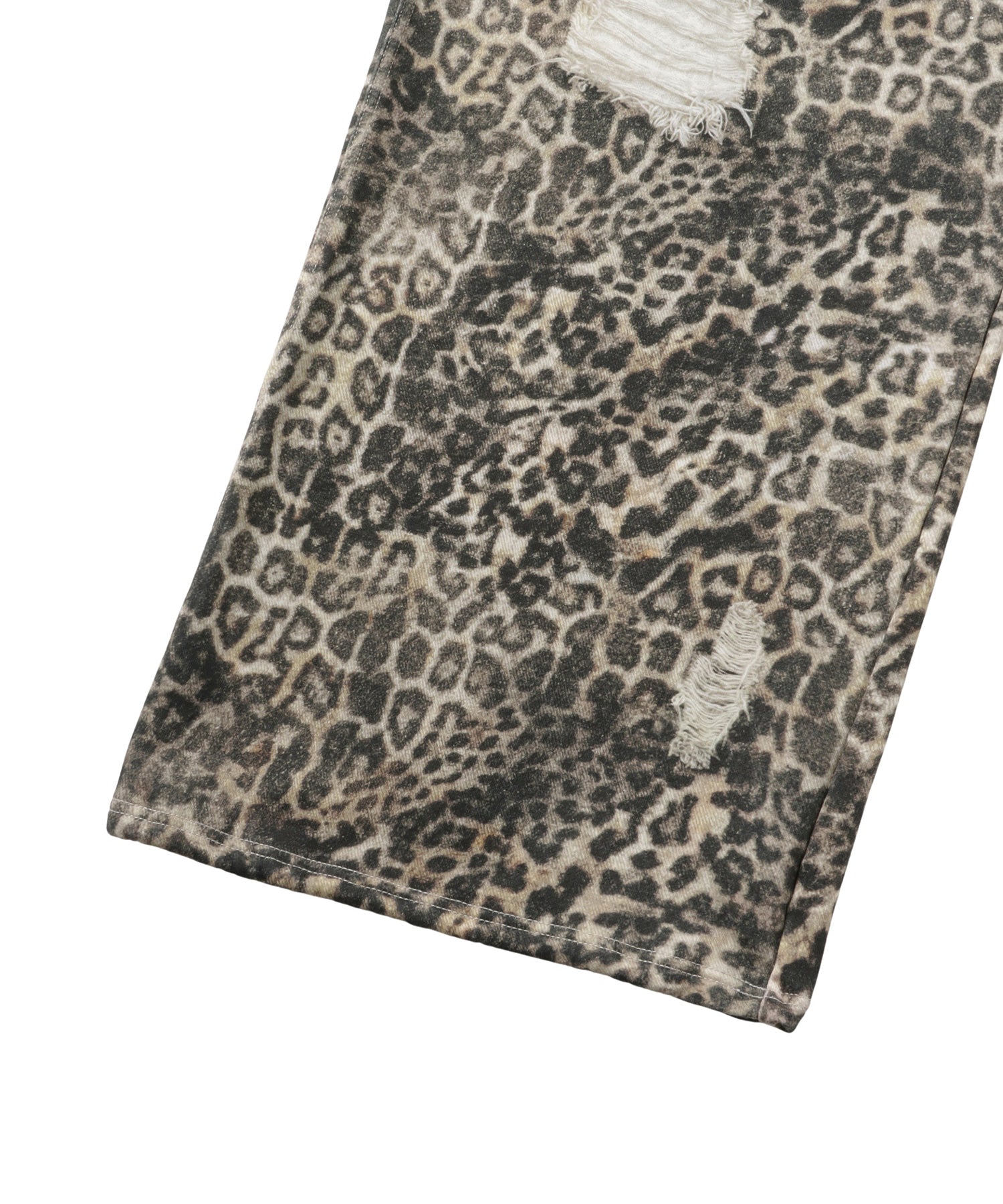 Printed Sweatpants – Leopard Rhinestone