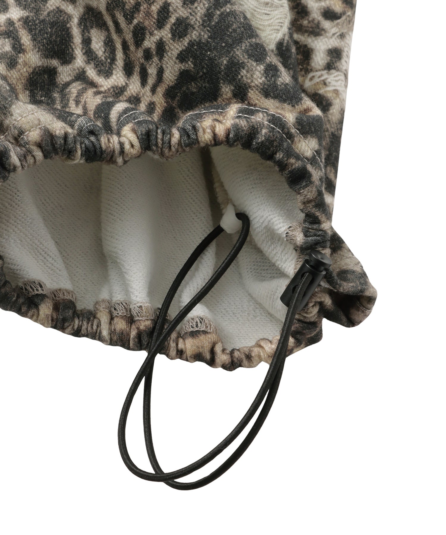Printed Sweatpants – Leopard Rhinestone