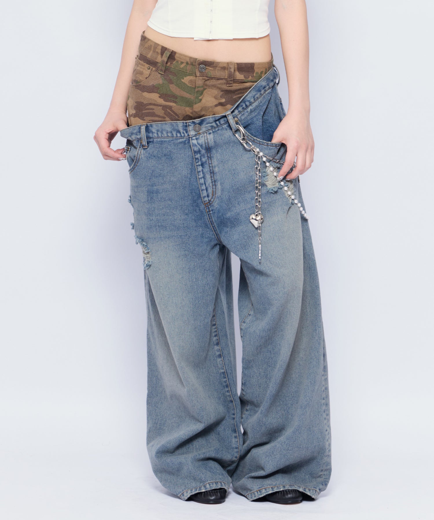 MODEL:170cm/COLOR:BLU/SIZE:M