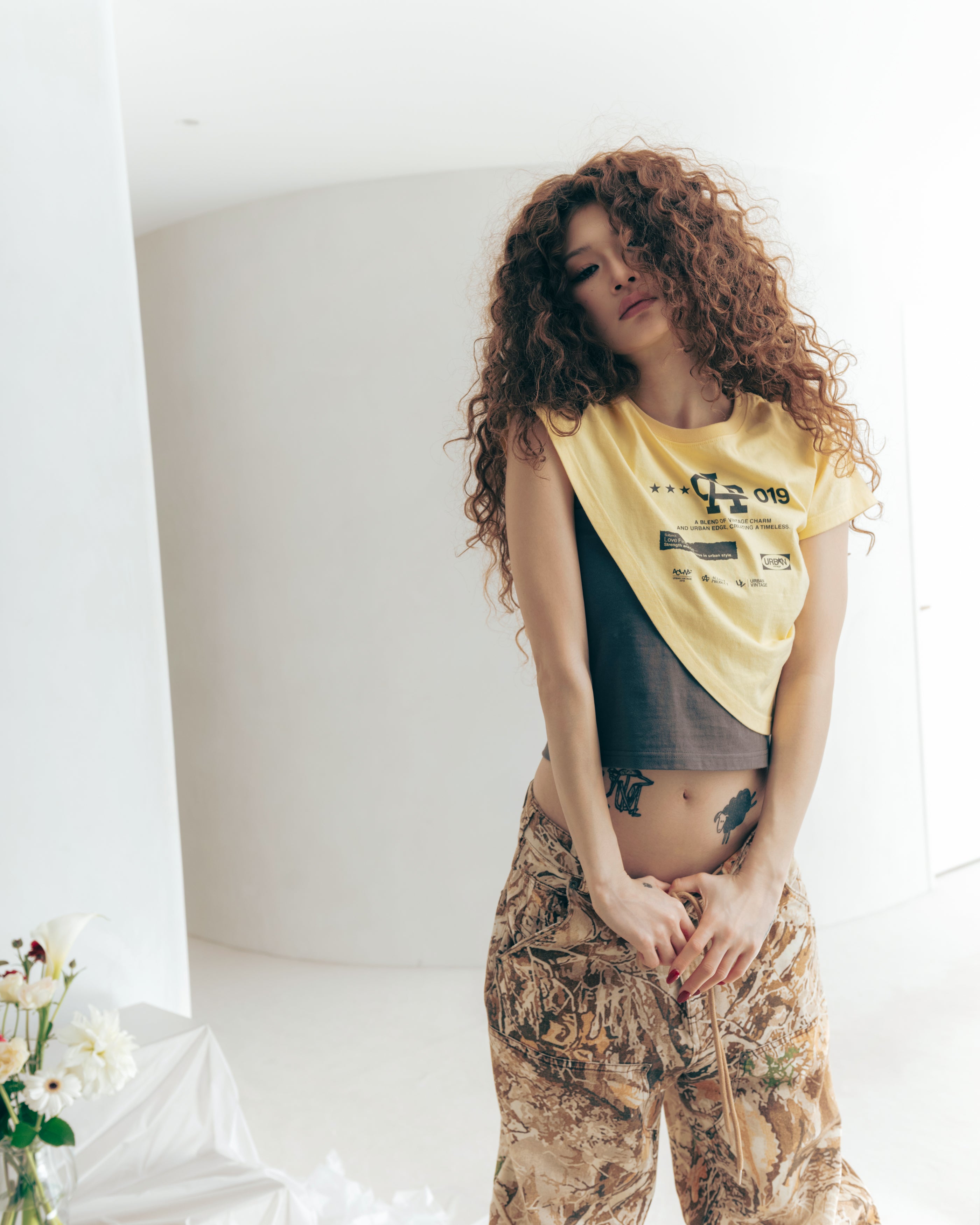 MODEL:168cm/COLOR:YEL/SIZE:F