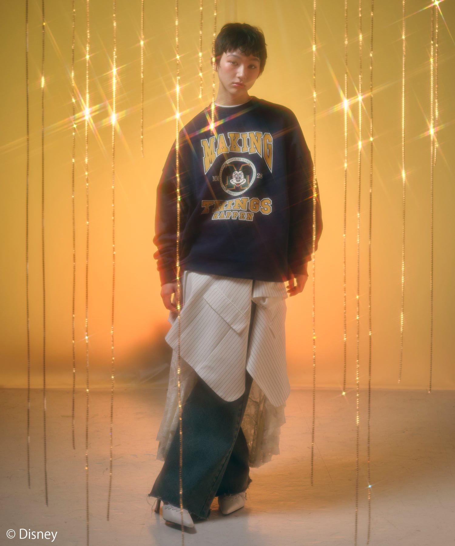 MODEL:166cm/COLOR:NAVY/SIZE:F