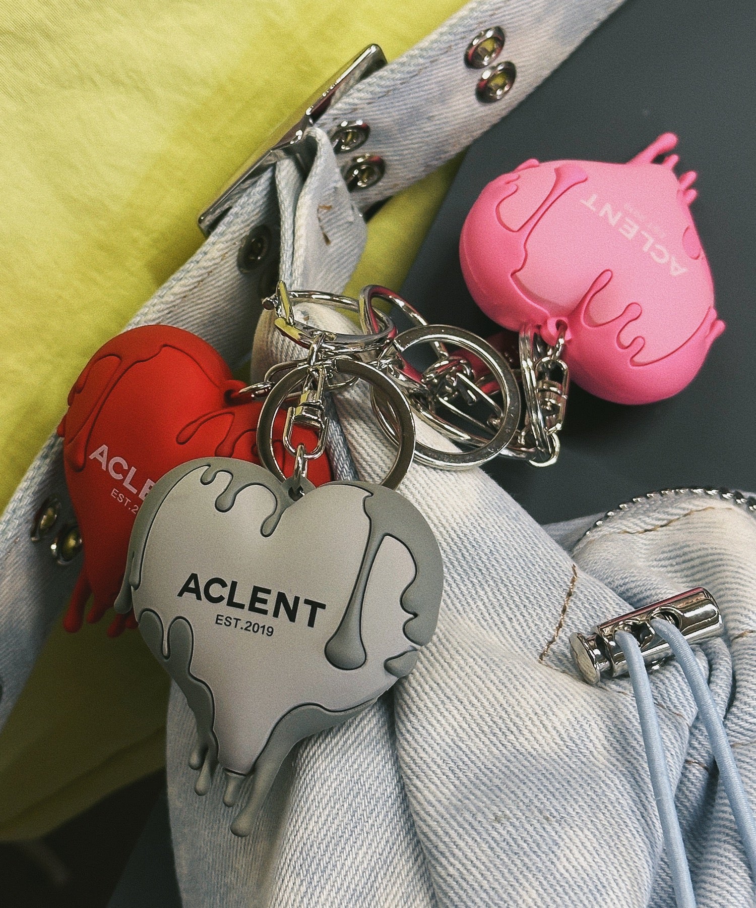 ドリップハートラバーキーホルダー