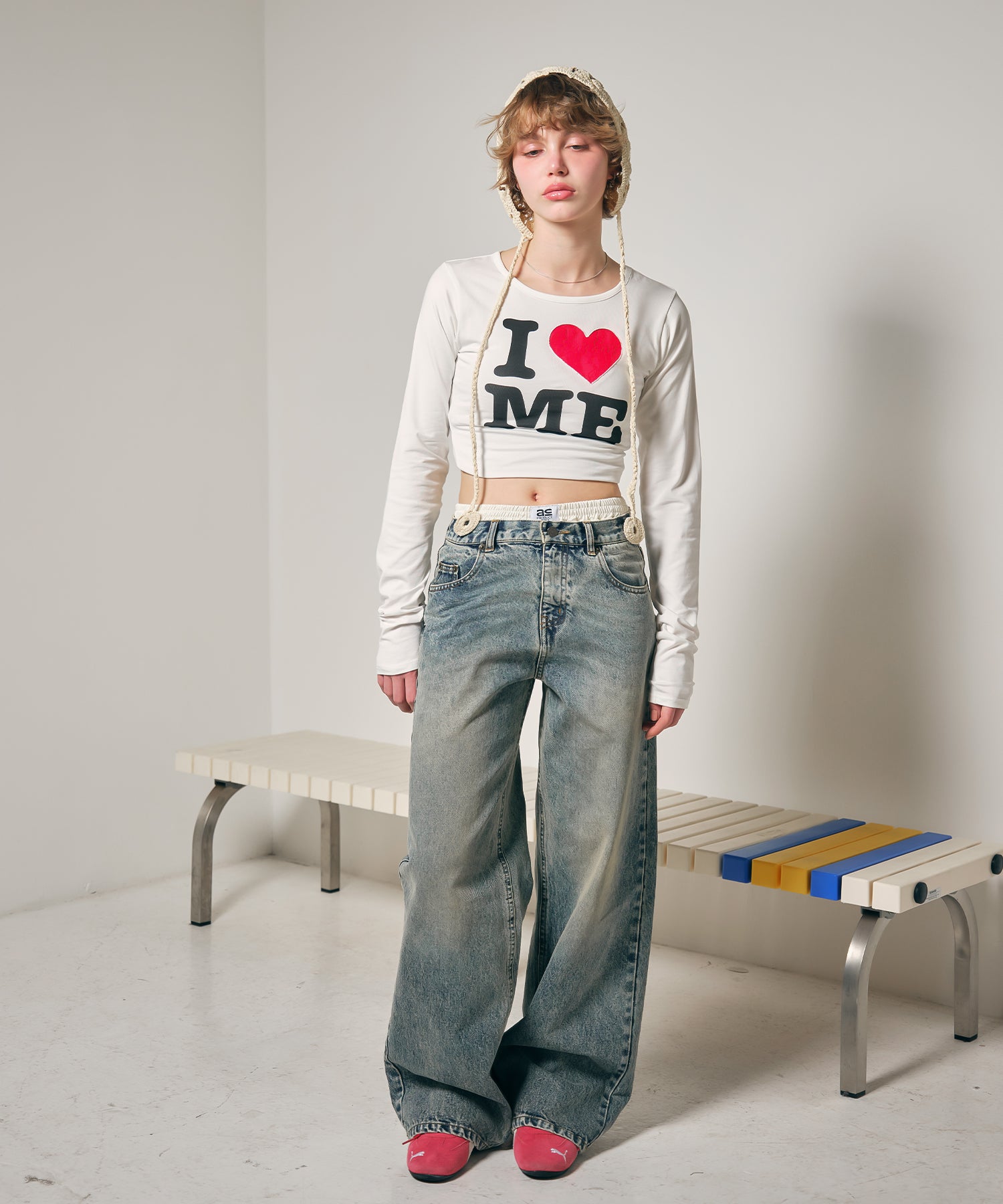 MODEL:170cm/COLOR:BLUE/SIZE:M