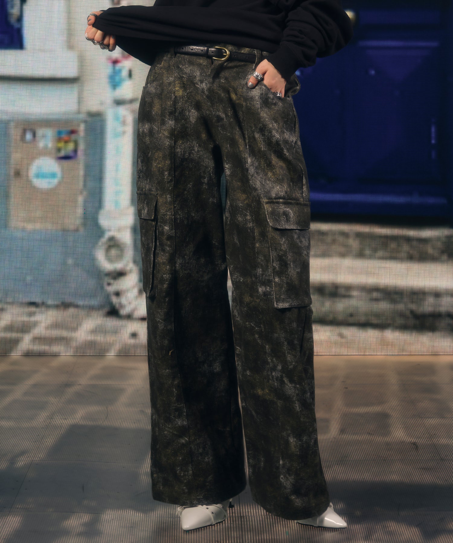 MODEL:170cm/COLOR:BLACK/SIZE:M