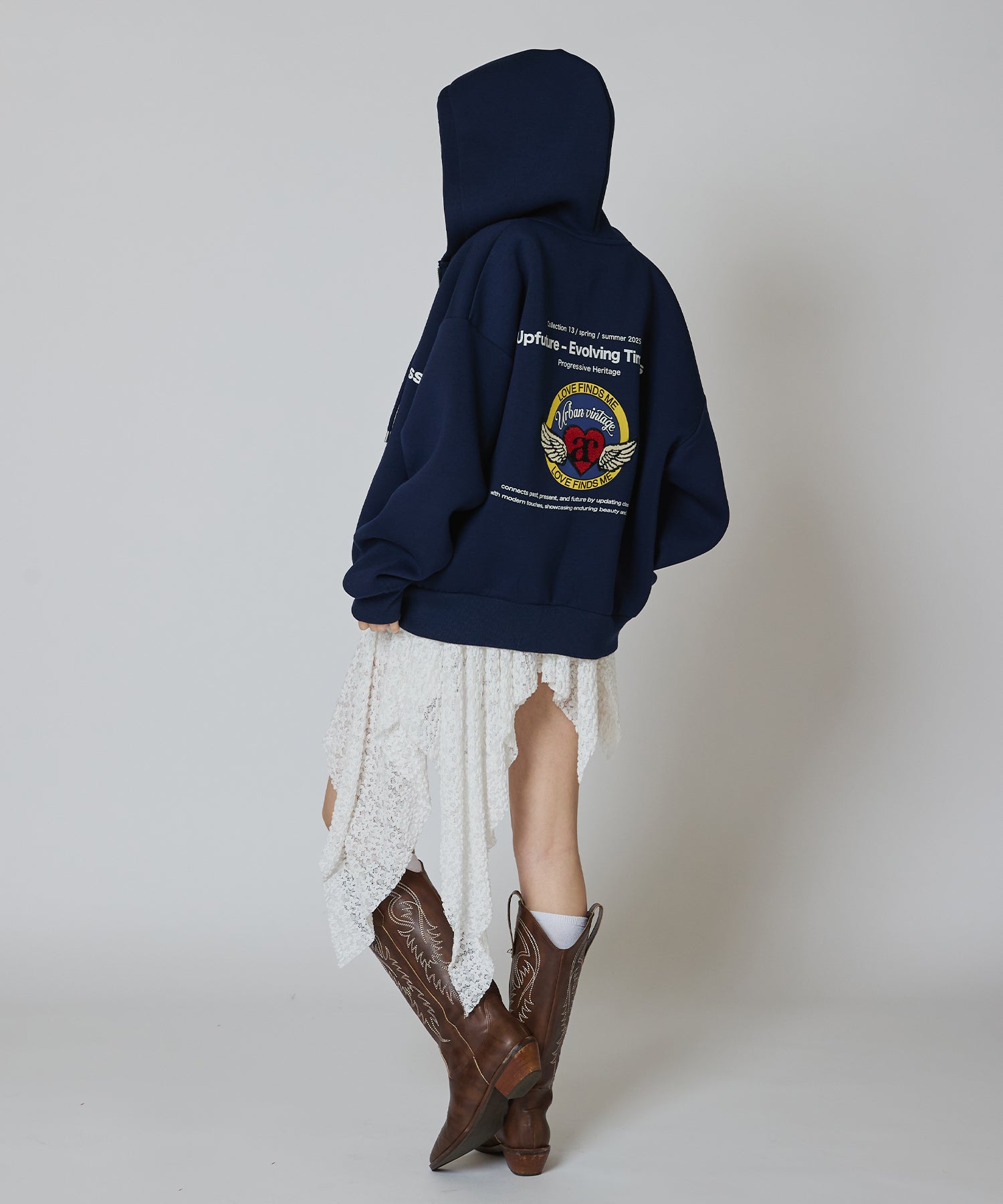 MODEL:163cm/COLOR:NAVY/SIZE:F