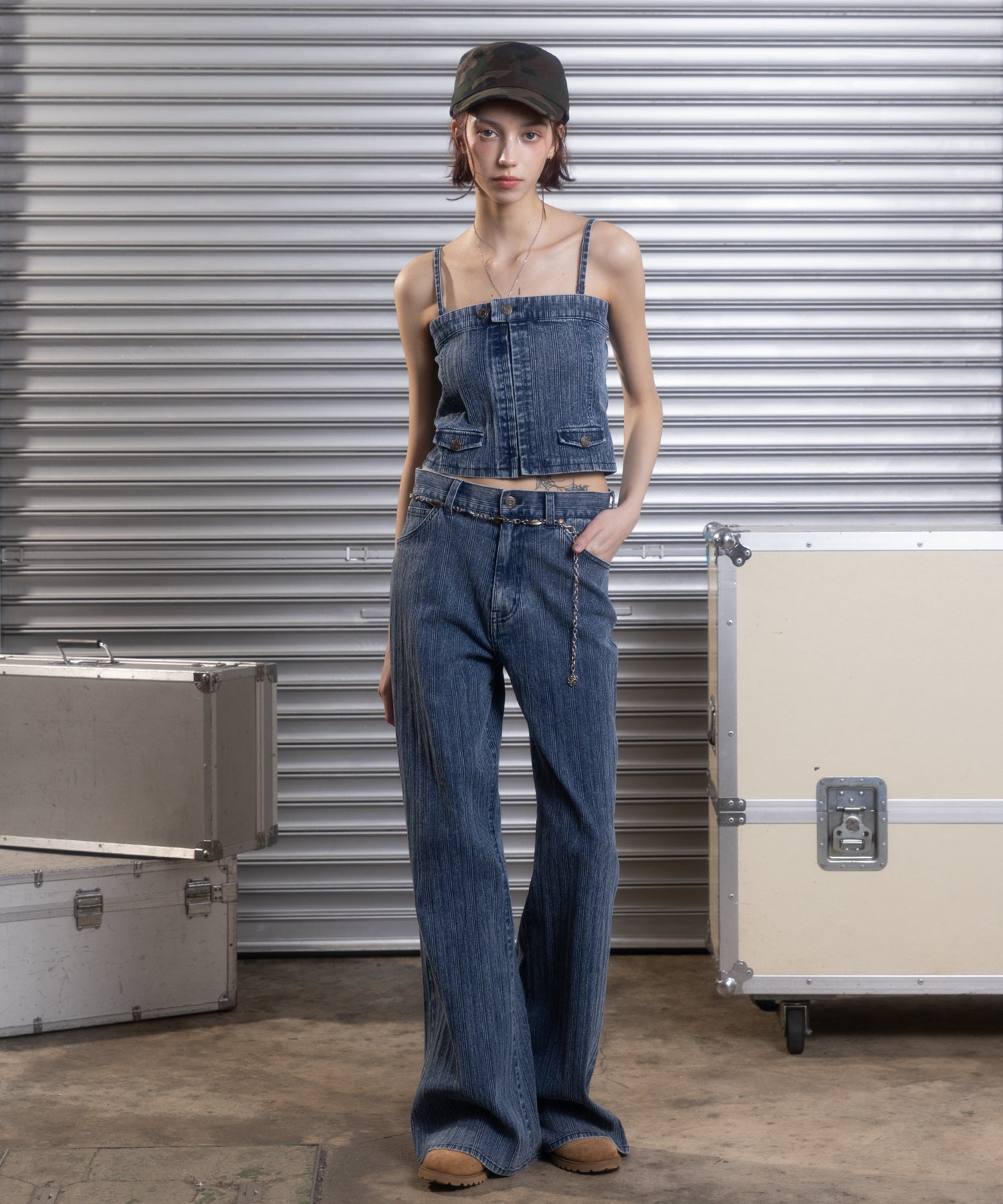 MODEL:172cm/COLOR:LIGHT BLUE/SIZE:F