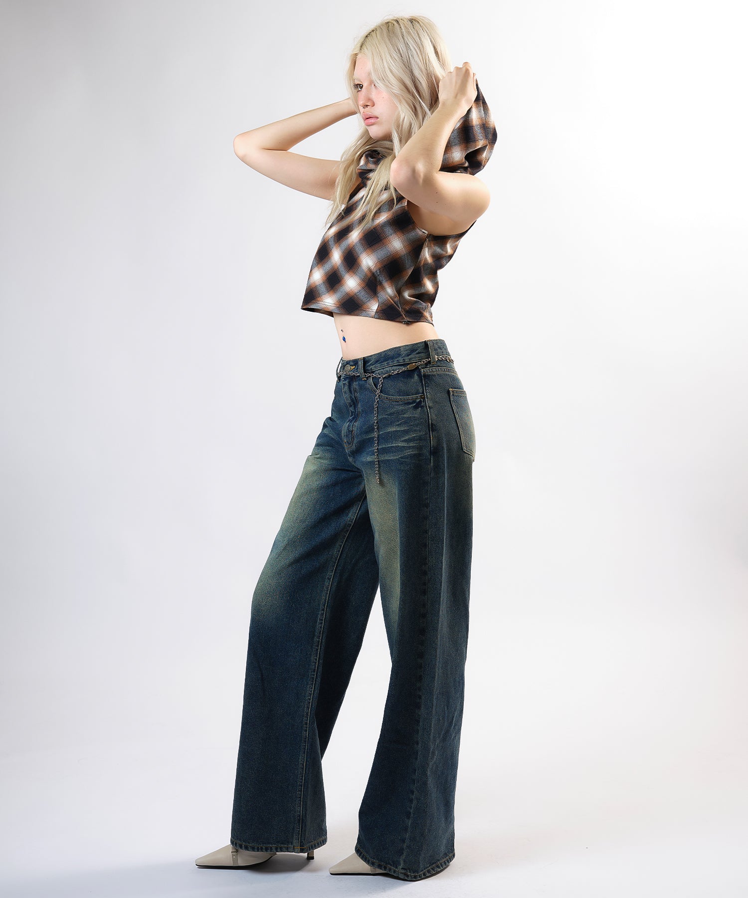 MODEL:170cm/COLOR:BROWN/SIZE:F