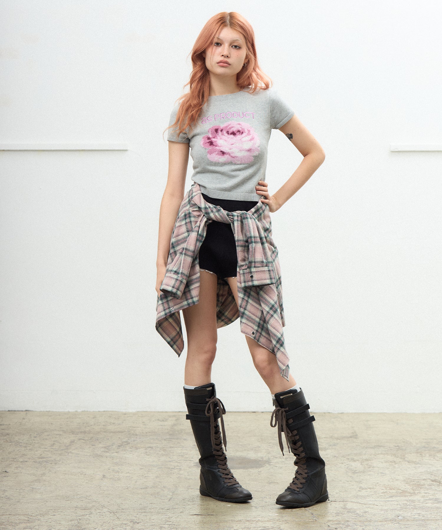 MODEL:170cm/COLOR:GRAY/SIZE:F