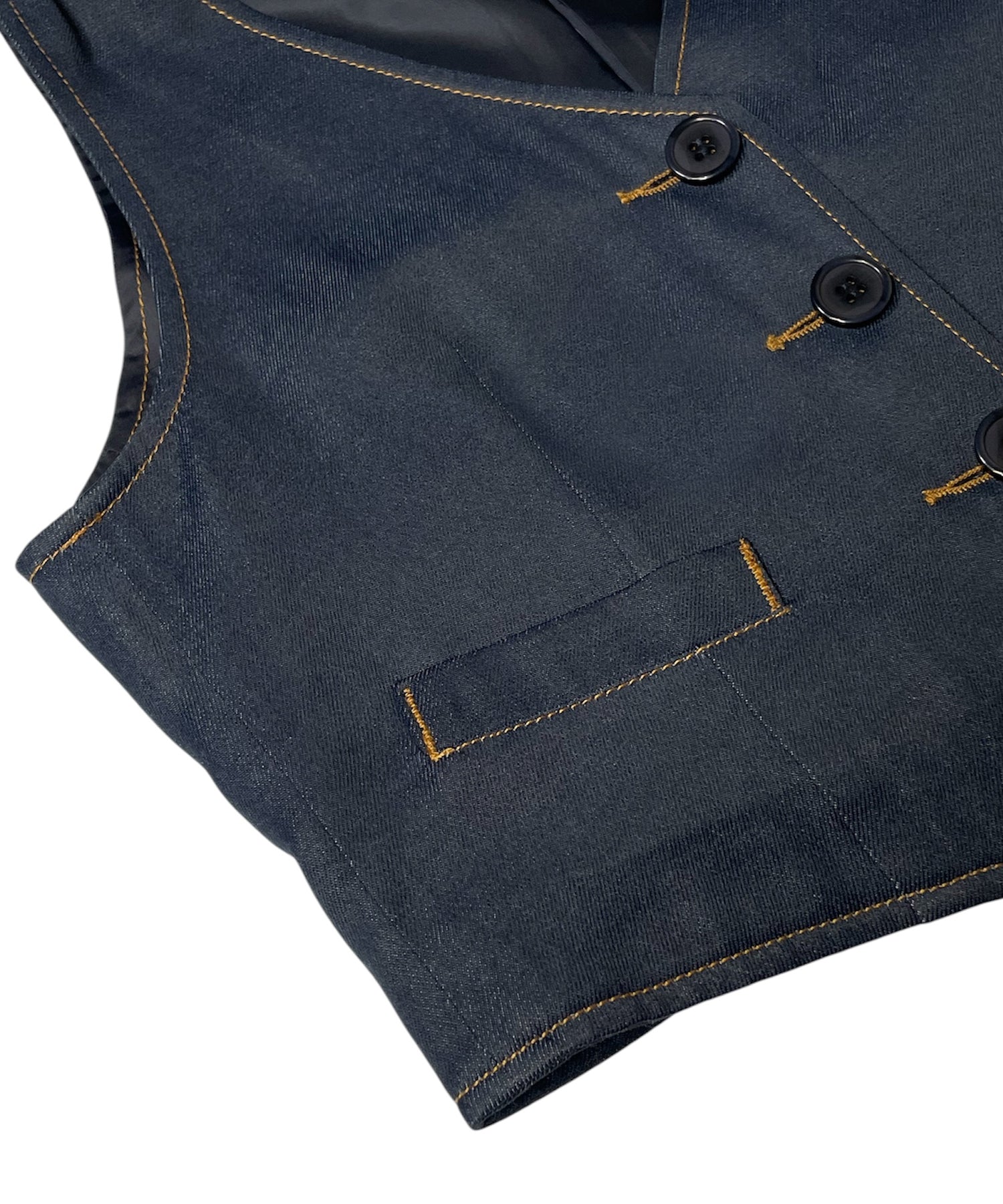 デニムライクコンパクトベスト