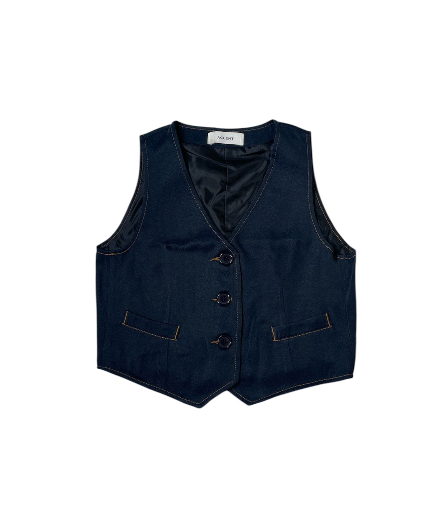 デニムライクコンパクトベスト