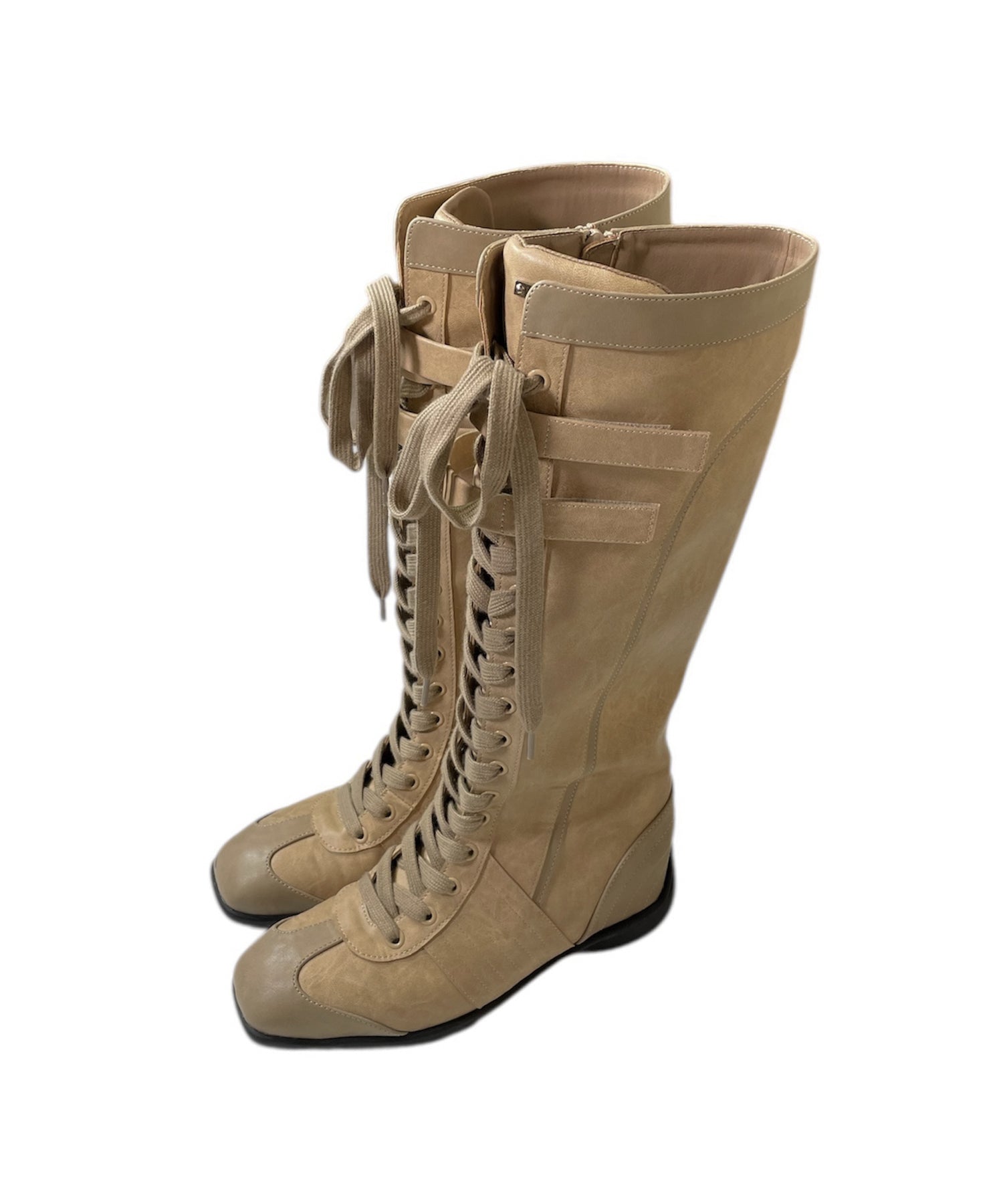 レースアップスニーカーブーツ