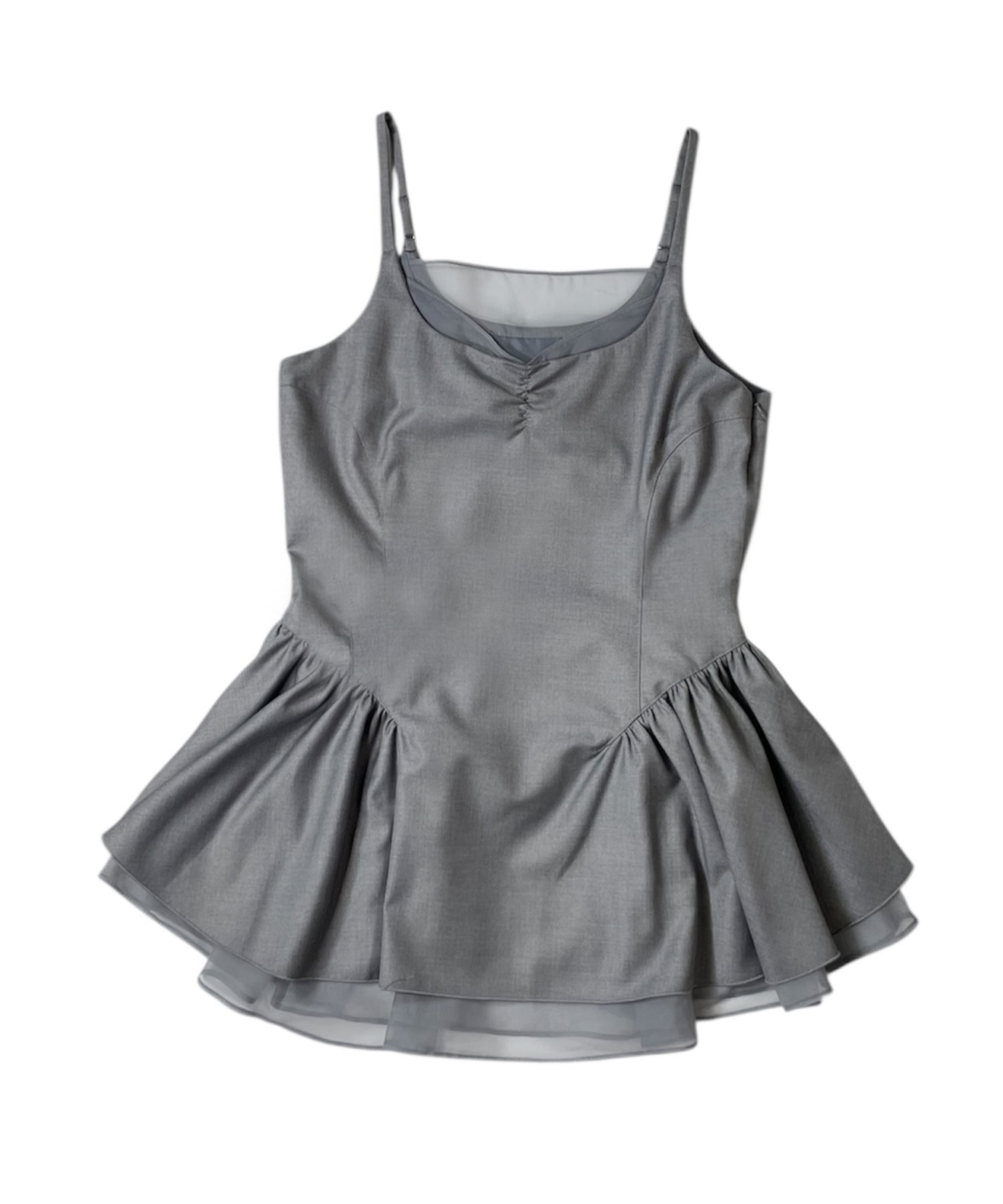 シアーレイヤードフレアミニワンピース