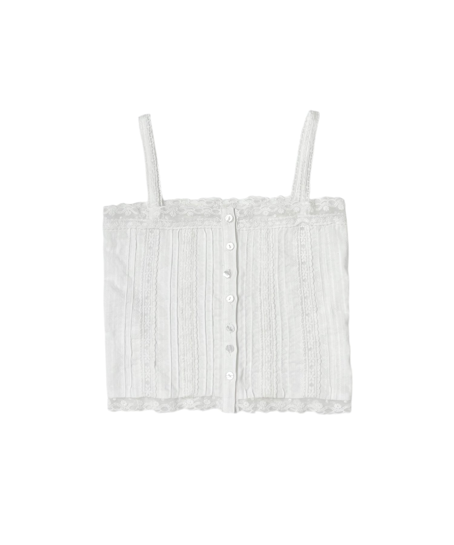 コットンレースキャミソール