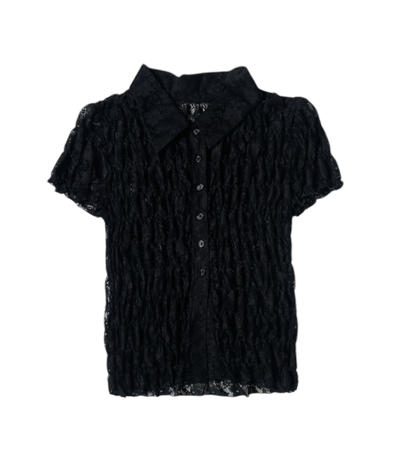 レースシャーリングコンパクトシャツ