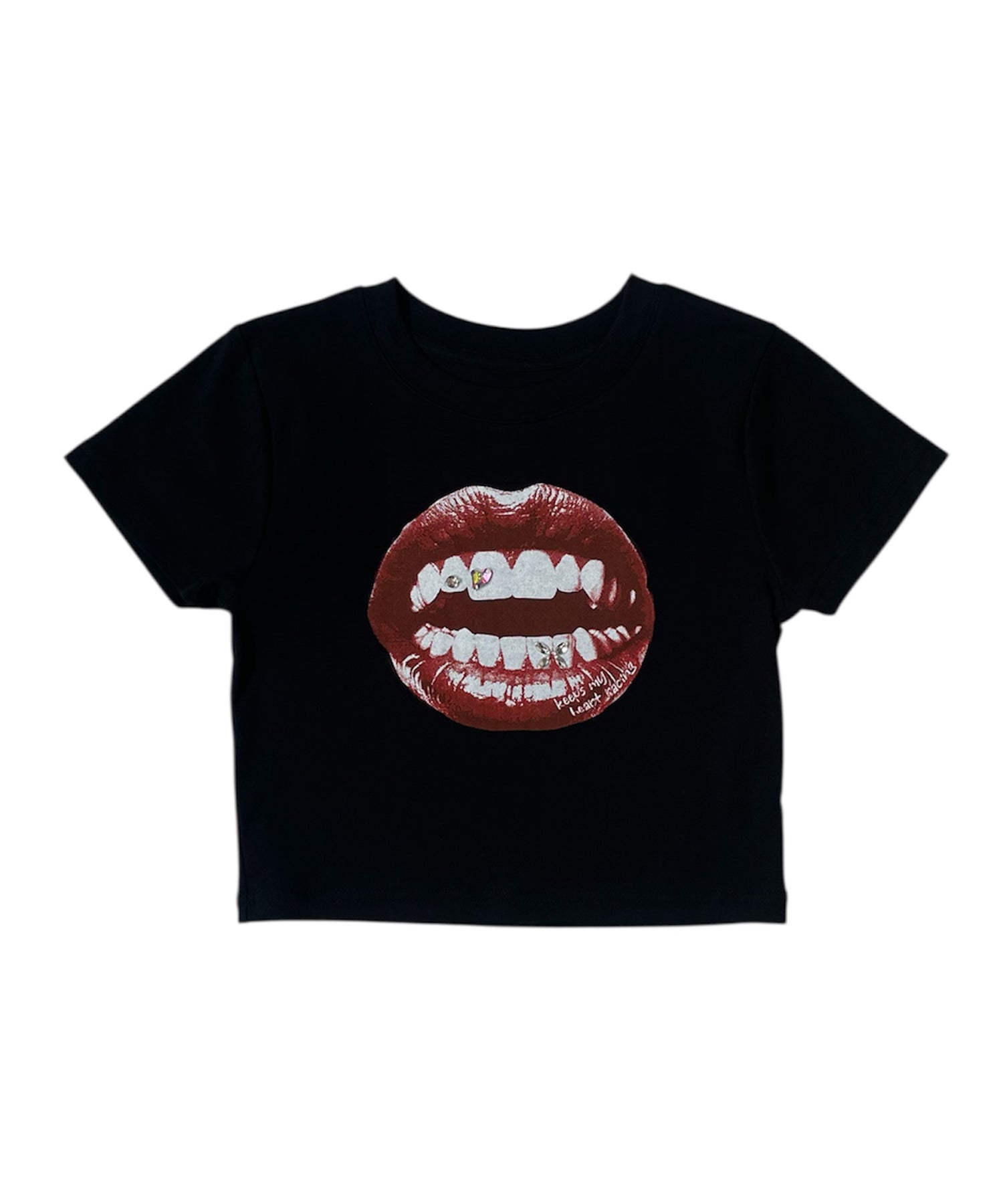 リッププリントデザインミニTシャツ