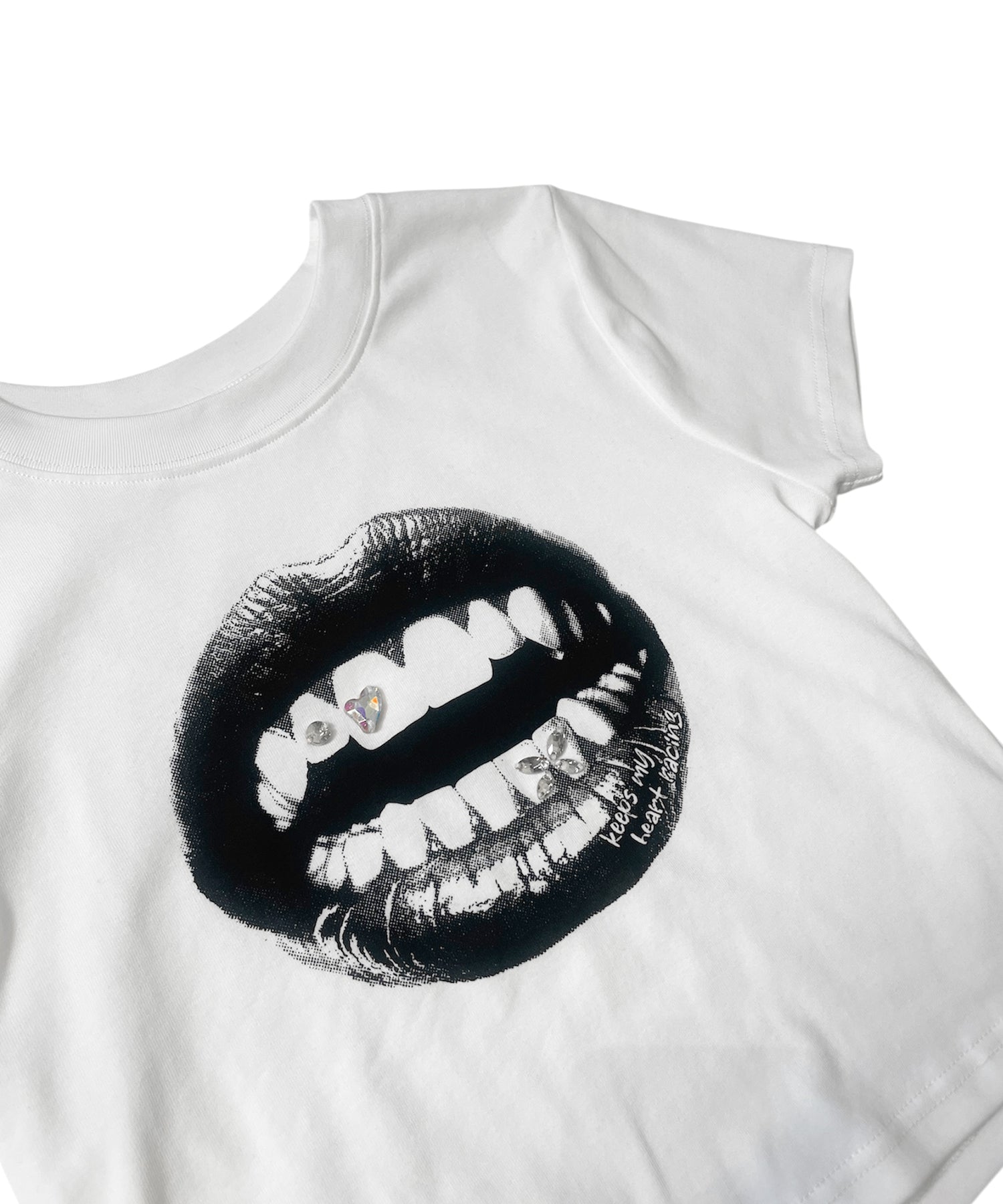 リッププリントデザインミニTシャツ